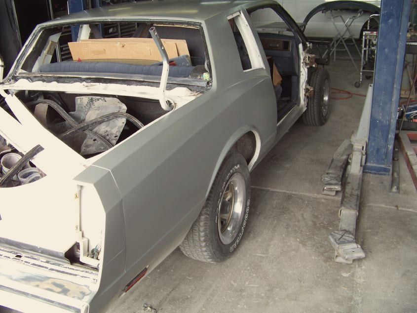 The Monte Carlo SS in gray primer in the shop